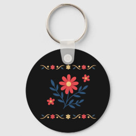 Porte-clés Porte - clé floral personnalisé