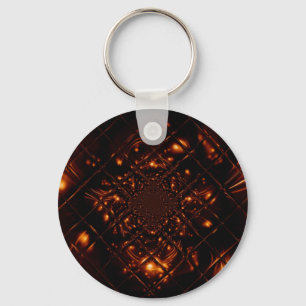 Porte-clés Porte - clé fractal en verre de feu Abstrait