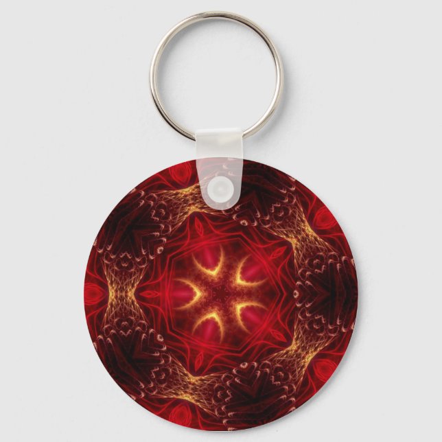 Porte-clés Porte - clé fractal RedRoyale (Recto)
