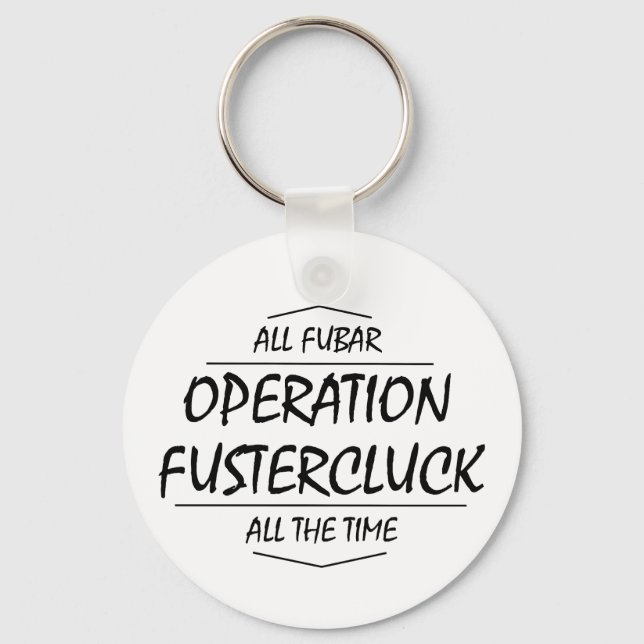 Porte-clés Porte - clé Fustercluck (ronde) (Recto)