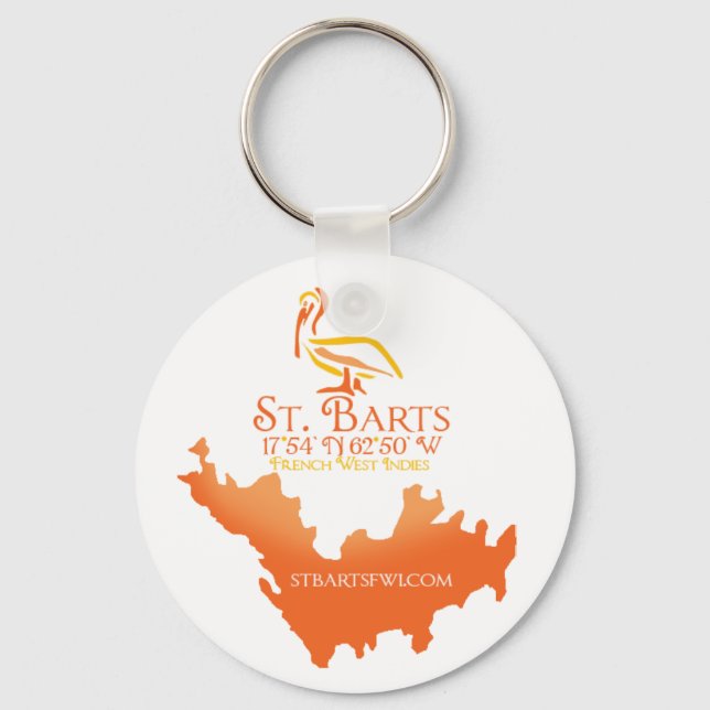 Porte-clés Porte - clé FWI de St. Barts (Recto)
