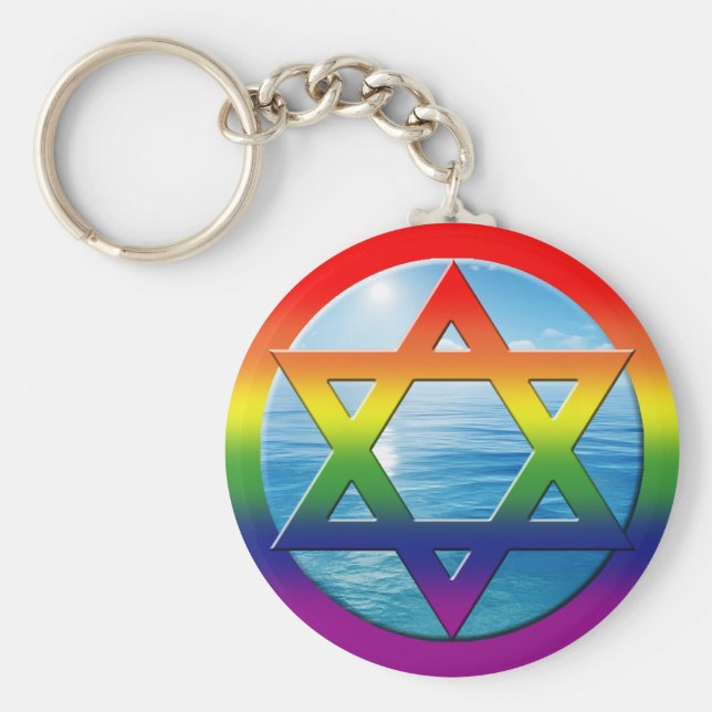 Porte-clés PORTE - CLÉ GAY - Star of David 05 (Devant)