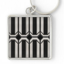 Porte - clé géométrique Art déco