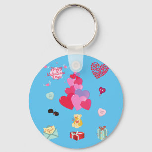 Porte-clés porte - clé Heureuse Sainte-Valentin.