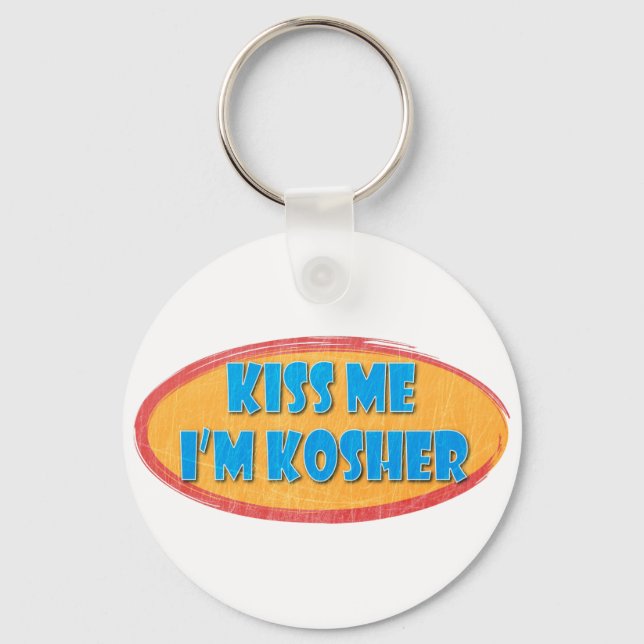 Porte-clés Porte - clé Humour Kosher (Recto)