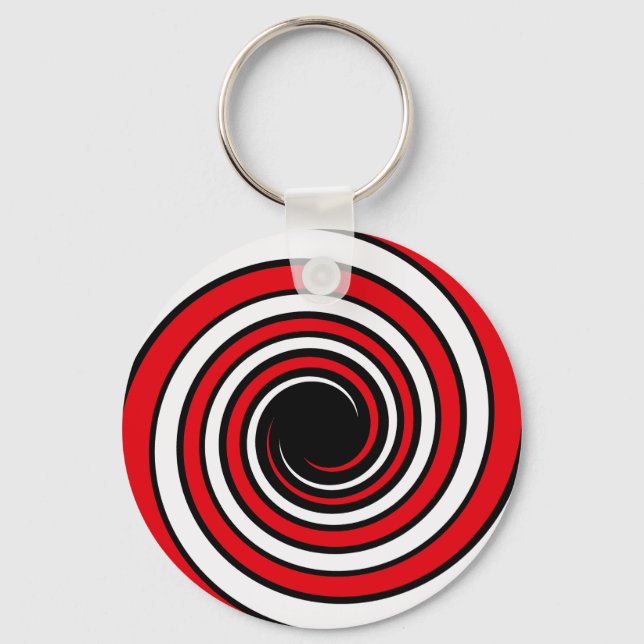 Porte-clés porte - clé hypnotique en spirale (Recto)