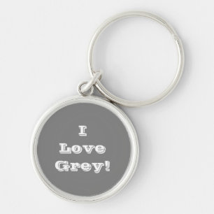 Porte-clés Porte - clé I Love Grey