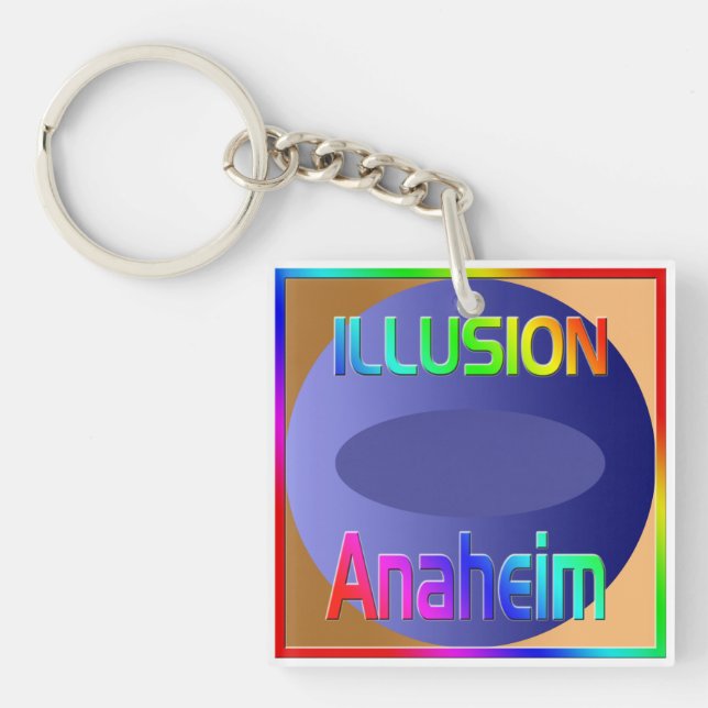 Porte-clés porte - clé "ILLUSION Anaheim" ! (Devant)