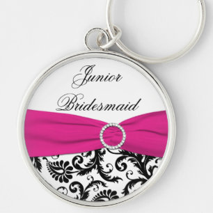 Porte-clés Porte - clé junior rose, noir, blanc de demoisell