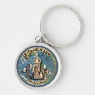 Porte-clés Porte - clé - le saint Francis d'Assisi protègen