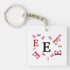 Porte-clés Porte - clé - Lettres mélangées en rouge