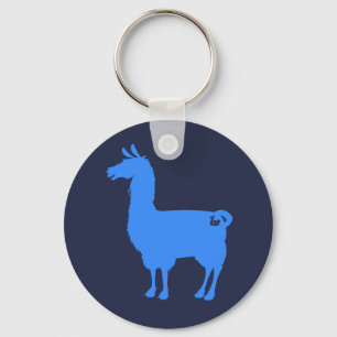 Porte-clés Porte - clé Llama bleu