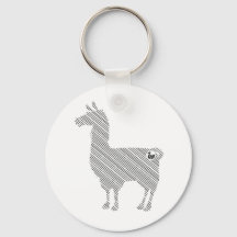 Porte - clé Llama rayé