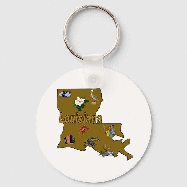 Porte-clés Porte - clé Louisiane (Recto)