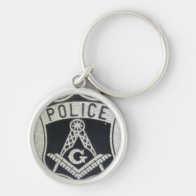 Porte-clés Porte - clé maçonnique de police (Devant)