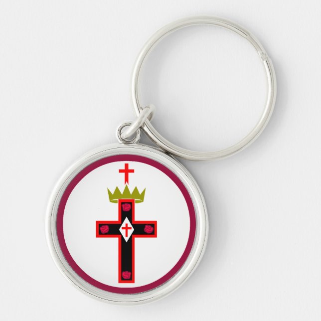 Porte-clés Porte - clé maçonnique de société de Rosicrucian (Devant)