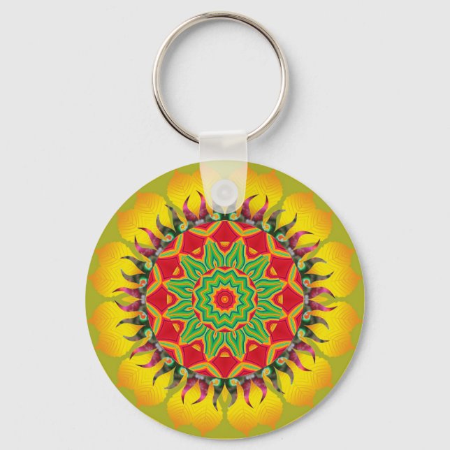 Porte-clés Porte - clé Mandala (Recto)