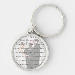 Porte-clés Porte - clé Mariage d'argent rond personnalisé