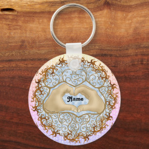 Porte-clés Porte - clé mariage Heart Hands