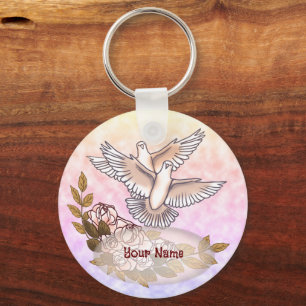Porte-clés Porte - clé mariage Rose