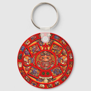 Porte-clés Porte - clé maya de calendrier