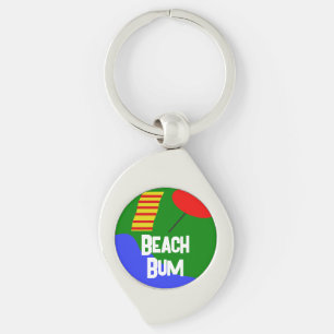 Porte-clés porte - clé métallique "Beach Bums United"