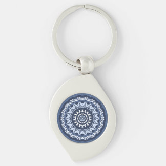 Porte-clés Porte - clé métallique Mandala Design complexe