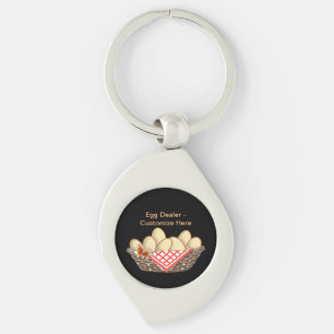 Porte-clés porte - clé métallique "Oeuf Dealer" - personnalis