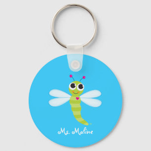 Porte-clés Porte - clé mignon de libellule - personnalisé