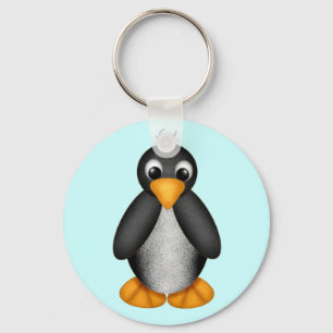 Porte-clés Porte - clé mignon de pingouin - customisé