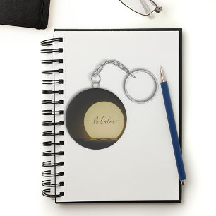 Porte-clés Porte - clé monogramme de lampe néon. porte - clé