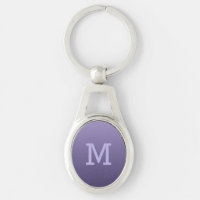 Porte - clé monogramme personnalisé Violet violet