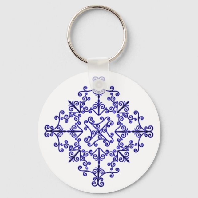 Porte-clés Porte - clé Motif de défilement (Recto)