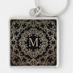 Porte-clés Porte - clé Motif Monogram Gold Filigree