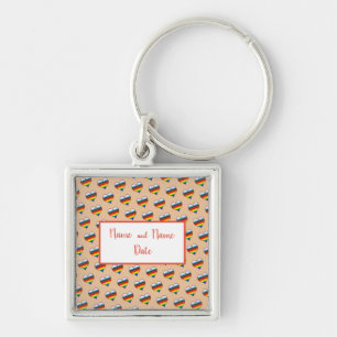 Porte-clés Porte - clé Motif Rainbow Heart