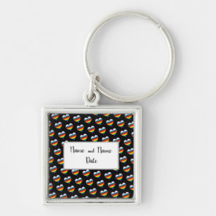 Porte-clés Porte - clé Motif Rainbow Heart