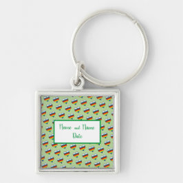 Porte-clés Porte - clé Motif Rainbow Heart