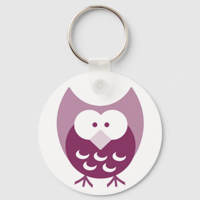 Porte-clés Porte - clé mou violet Hootie (Recto)