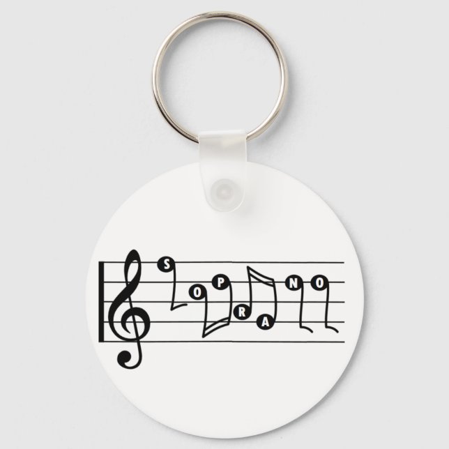 Porte-clés Porte - clé musical de Soprano (Recto)
