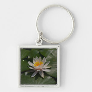 Porte-clés Porte - clé Nénuphar de Lotus blanc
