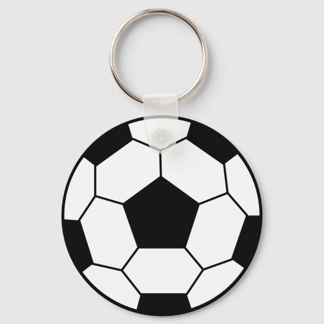 Porte-clés Porte - clé noir balle de football (Recto)