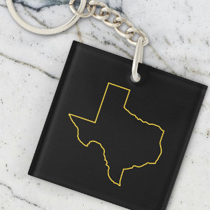 Porte-clés Porte - clé noir classique du Texas