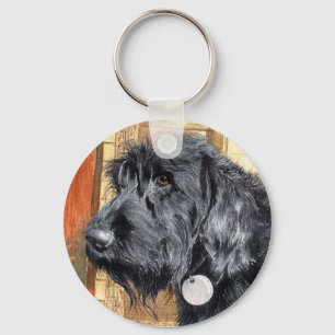 Porte-clés Porte - clé noir de Labradoodle #1