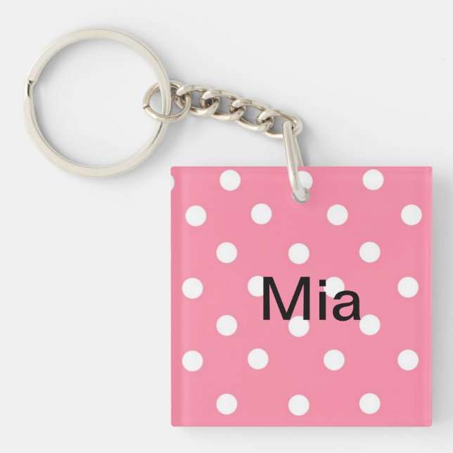 Porte-clés Porte - clé nommé de Mia (Devant)