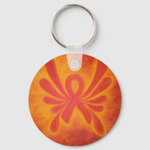 Porte-clés Porte - clé orange de ruban de milliseconde