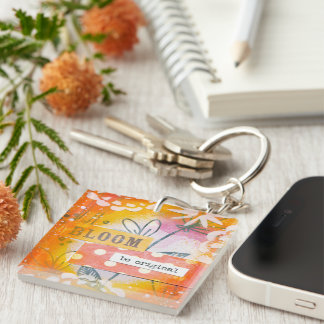 Porte-clés Porte - clé orange gras