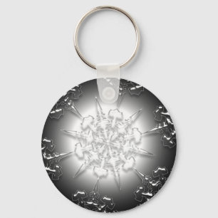 Porte-clés Porte - clé ornemental d'argent