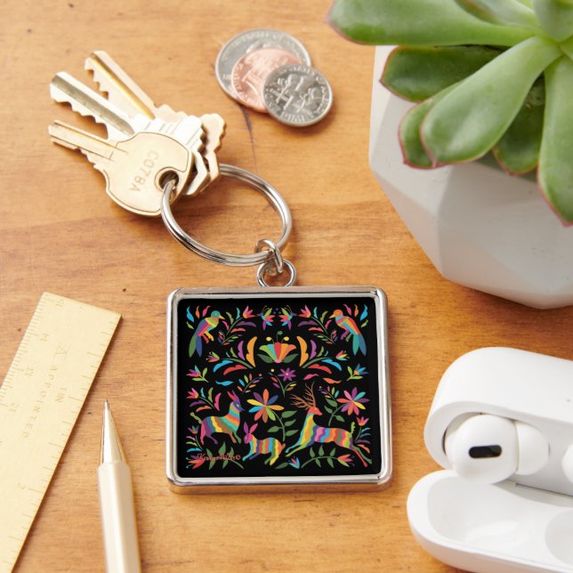 Porte-clés Porte - clé Otomi Mexicain D'Animaux Et D'Oiseaux (Bureau)
