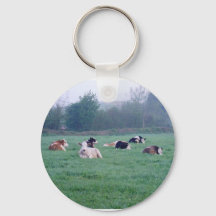 Porte - clé ou clavier - Vaches - En couleur