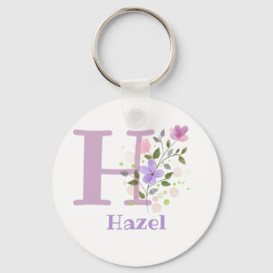 Porte-clés Porte - clé ou clé Fob dans un design floral avec 